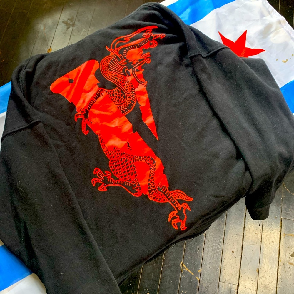 Vlone clot dragon hoodie
